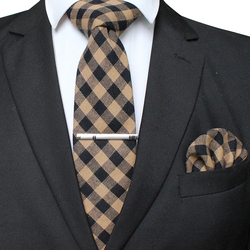KAMBERFT мужской шерстяной галстук ручной работы 8 см в клетку в полоску корбата галстук-бабочка Одежда Аксессуары карманный квадратный платок Брошь набор