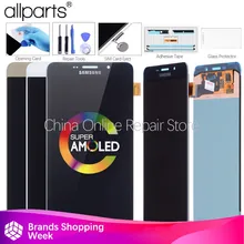 Asli 6.0 “Layar AMOLED untuk Samsung Galaxy A9 LCD Layar Sentuh Digitizer 2016 A9 Pro A910 A9100 LCD Display pengganti