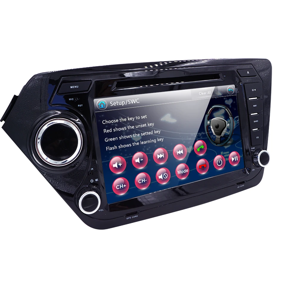 Russian menu1080P video car stereo radio for Kia rio K2 8inch car dvd