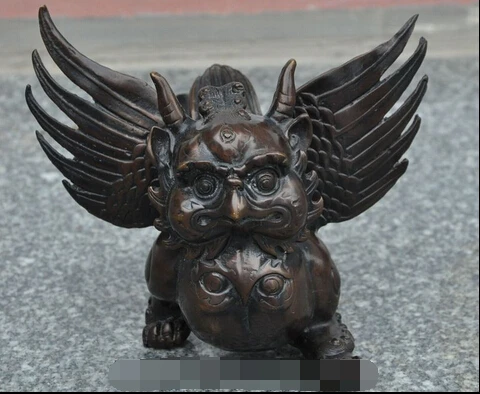 

bi003155 Details about Tibet bronze Buddhist Bird Winged Fly Garuda Redpoll Buddha Statue Sculpture