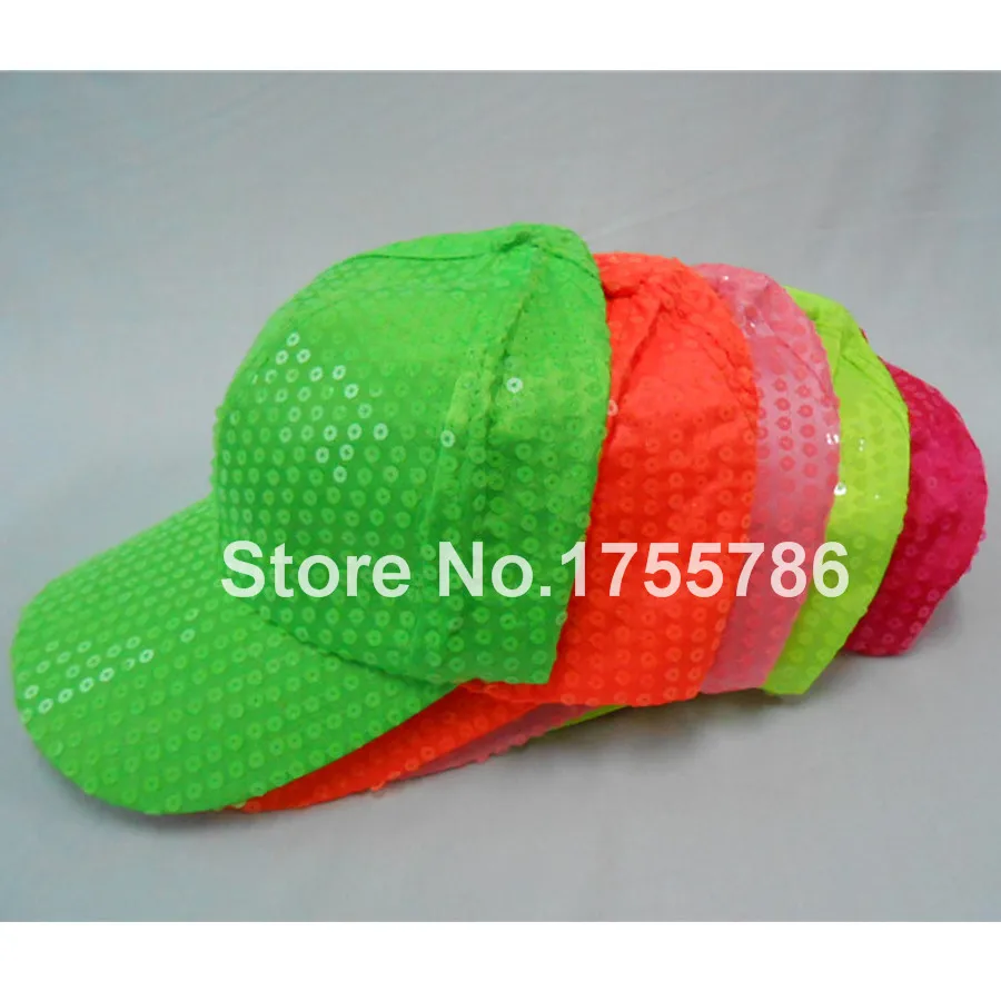 neon colored baseball hats