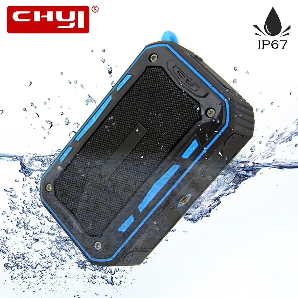 

CHYI Waterproof IP67 Bluetooth Speaker Outdoor Bicycle Mount Portable Subwoofer BT 4.1 Wireless Mini Music Box TF Card For Phone