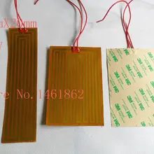 20 мм X 20 мм 3,7 в 2 Вт нагреватель PI пленка полиимидный нагреватель тепловой резиновый Электрический гибкий нагреваемый плохой принтер грелки масло