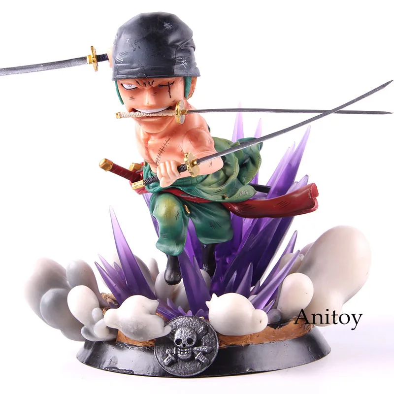 without retail box Аниме одна деталь фигурка Roronoa Зоро ГК статуя цельная Зоро ПВХ фигурка Коллекционная модель игрушки - Цвет: without retail box