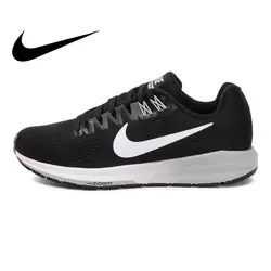 Официальный Оригинальная продукция Nike AIR ZOOM структура 21 женские кроссовки аутентичные Дышащие Удобные Спорт на открытом воздухе