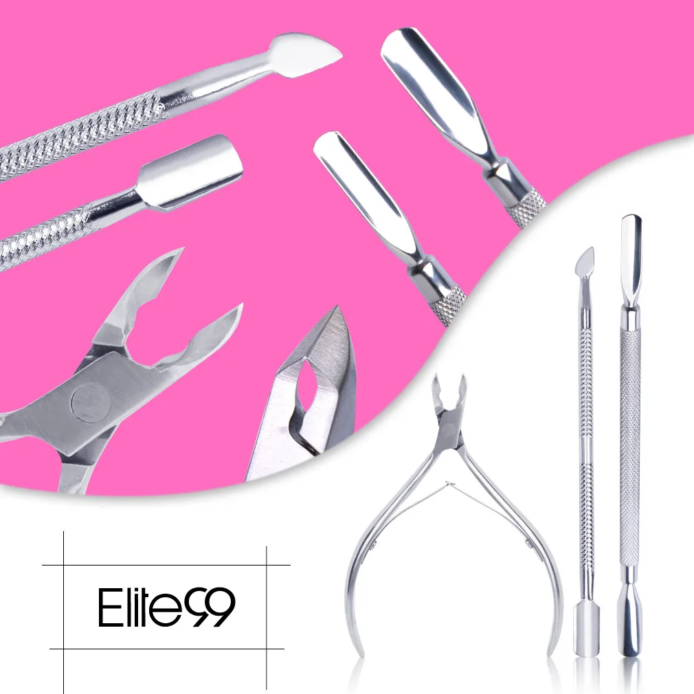 Elite99 3 шт./лот, кусачки для кутикулы из нержавеющей стали, кусачки для ногтей, кусачки для ногтей, кусачки для педикюра, маникюрный набор инструментов