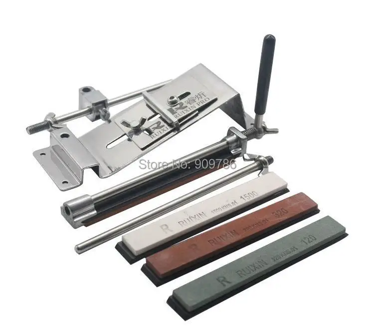 

Update professional kitchen knife sharpener system with 3pcs stones 120# 320# 1500#