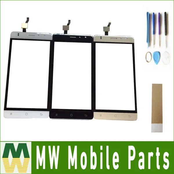

1PC /Lot High Quality For ZOPO Hero C2 Touch Screen Digitizer Replacement Part Black White Gold Color with tools +tape