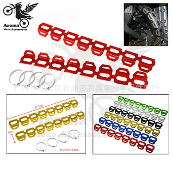 

2 PCS CNC motorcycle exhaust muffler pipe heat shield cover for KTM dirt pit bike parts flexible motocross exhaust protect