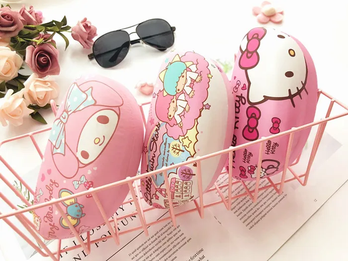 Для женщин моды в стиле «Хелло Китти»; милое солнцезащитные очки с героями мультфильмов коробка леди ПУ кожаный футляр для очков для Портативный ручная кладь, футляр для очков