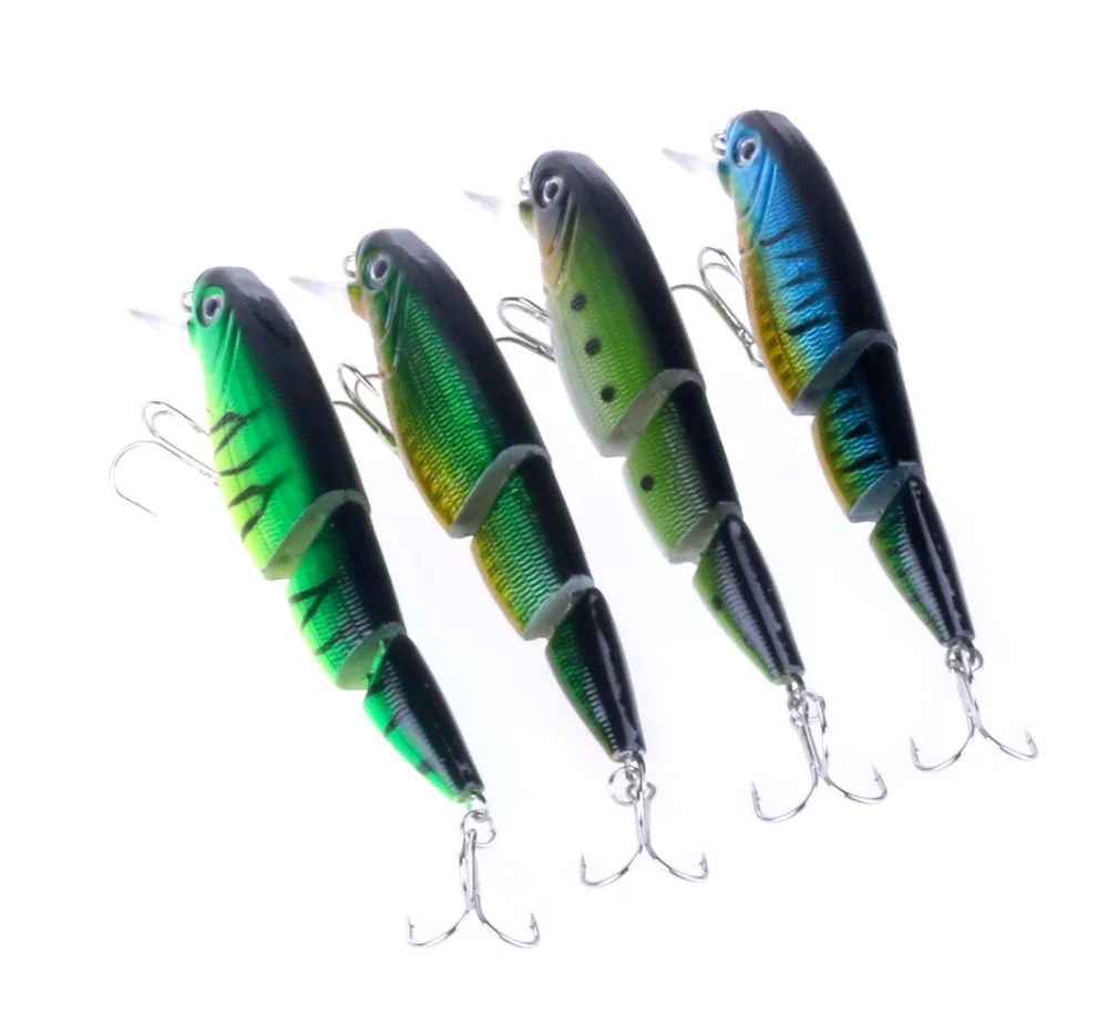 8pcs Jointed lures Fishing lures Minnow plastic isca artificial hard bait jerk fish tackle