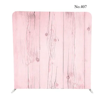 

No.407 pink pastel wood wall background and white pillow case backdrop with stand