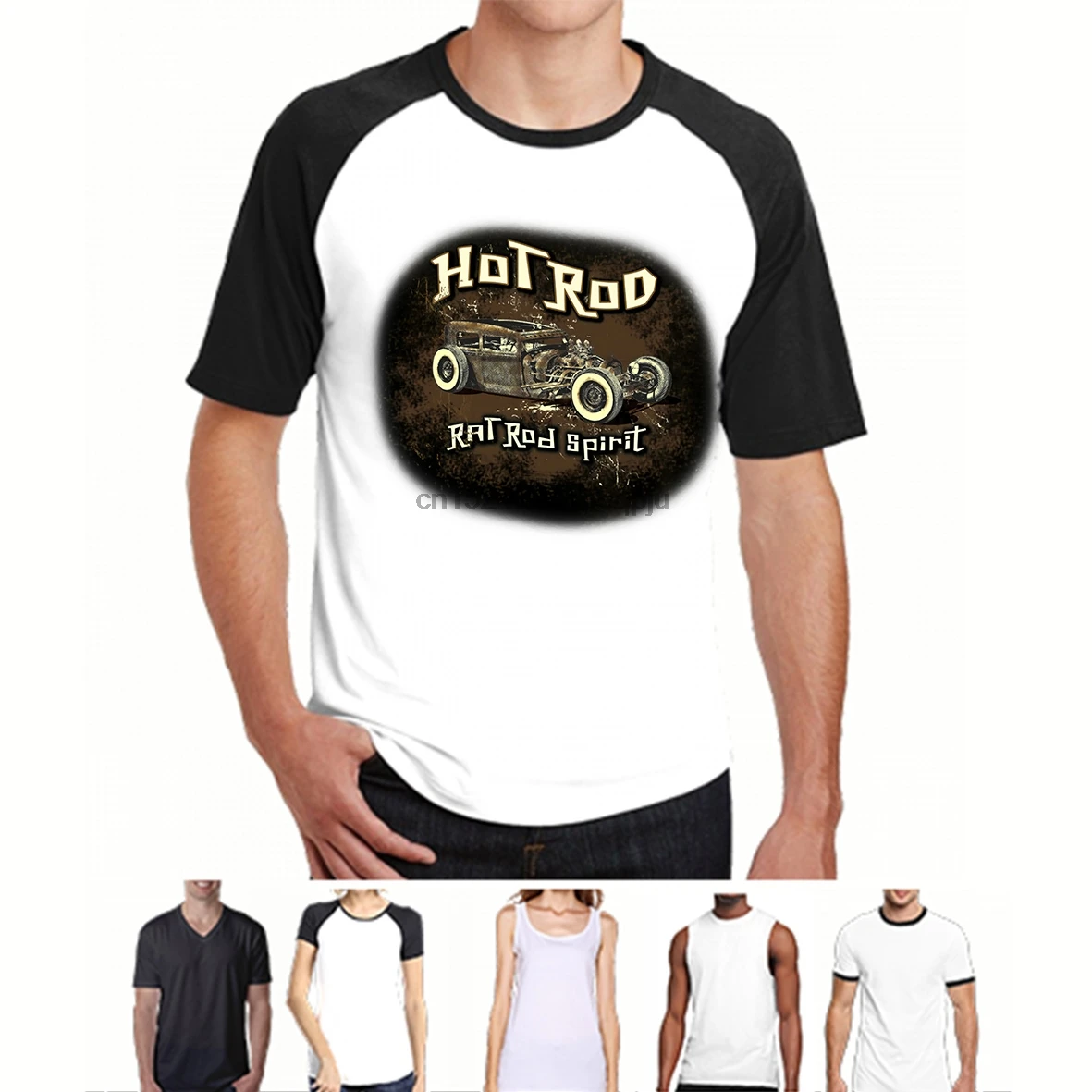 Мужская футболка горячая Rod-Rat Rod Spirit-Kustom Custom Culture Rockers riers Rat Fink t-shirt wo men | одежда