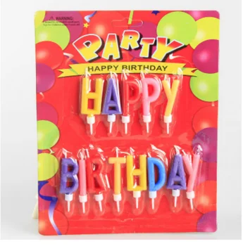 

10 Sets New Colorful Happy Birthday Candle Cake Decoration Candles Birthday Candle Cake Candles Home Birthday Party Use