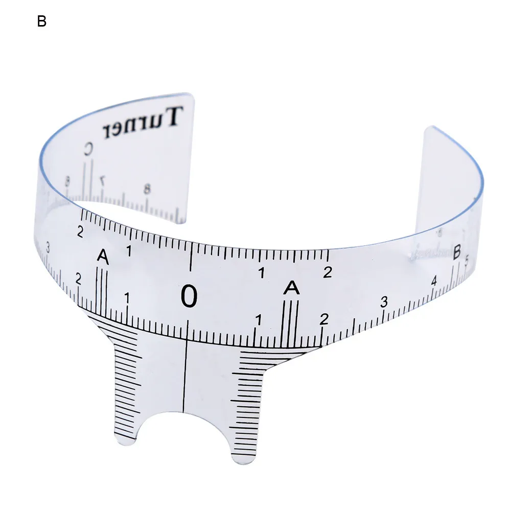 Пластиковые трафареты для татуажа бровей, многоразовый макияж для бровей, линейка для измерения бровей, перманентные инструменты 2AP27