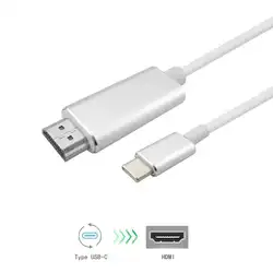 2 м USB-C type C к HDMI 4K HD кабель адаптер для iMac MacBook Pro для Galaxy S8 S9 Note8 для Dell XPS USB3.1 Преобразование HDMI линии