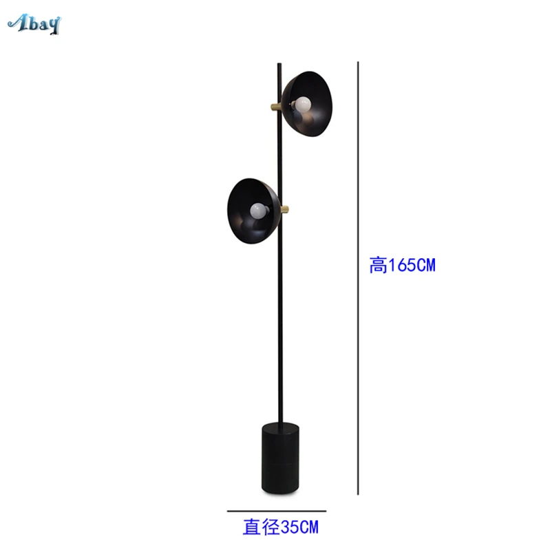 Торшеры датского дизайна с черным Рогом, стоячие для гостиной, ресторана, промышленная модель комнаты, минималистичные напольные светильники для Кабинета - Цвет абажура: Черный
