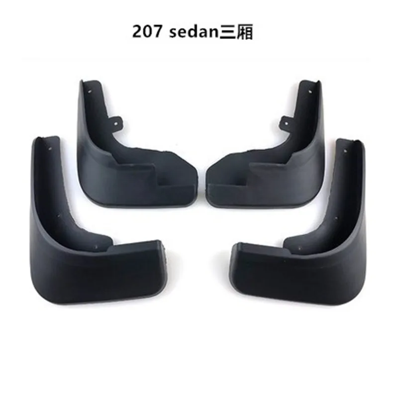 

Auto parts ABS plastic car Mud Flaps Splash Guard fender For Peugeot 207 Car styling