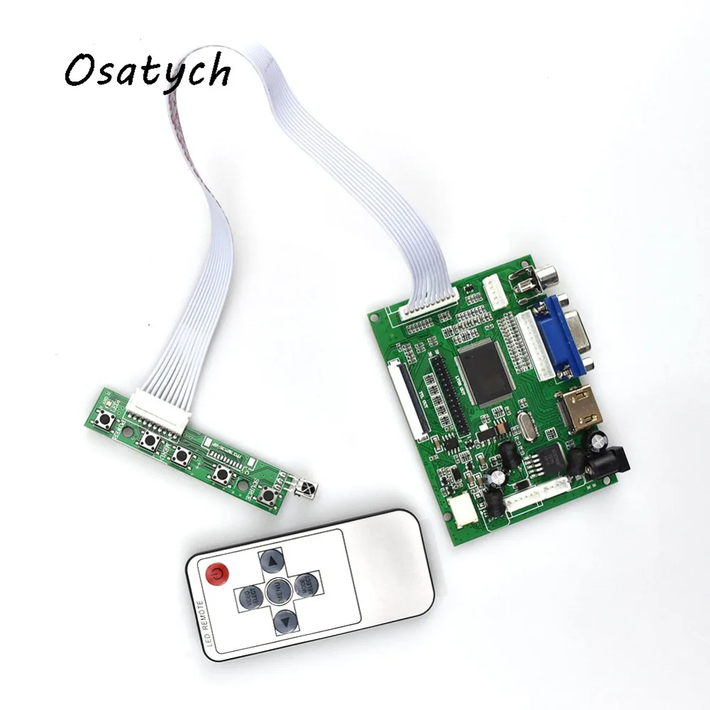 9 Inch for Raspberry Pi 3 LCD Display Screen Matrix TFT Monitor AT090TN12 with HDMI VGA AV Input Driver Board Controller