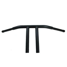 Черный 28,5 см Т-бар Handlbar вешалка для Harley Dyna Custom FLD