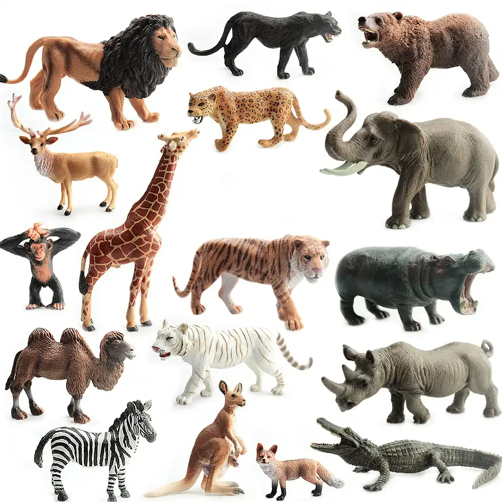 plastic wild animals