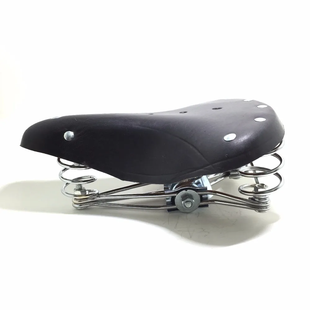 TDX-4,, винтажное велосипедное седло 2628 из натуральной кожи, старое стильное Велосипедное весеннее седло из натуральной кожи, автомобильное сиденье