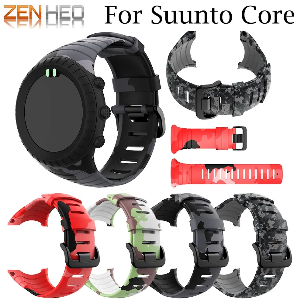 

high quality silicone watch strap For Suunto Core replace watch band wristband For Suunto Core watch belt Smart watch accessorie