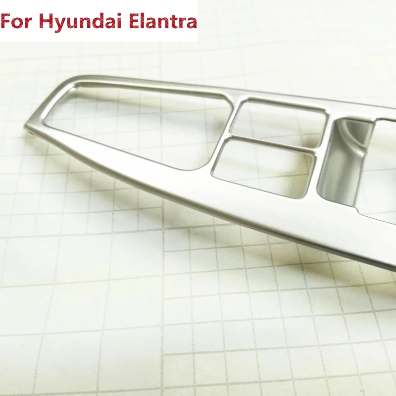 Для Hyundai Elantra 2016/Avante 2015 4 шт. хромированная Внутренняя дверь подлокотник крышка