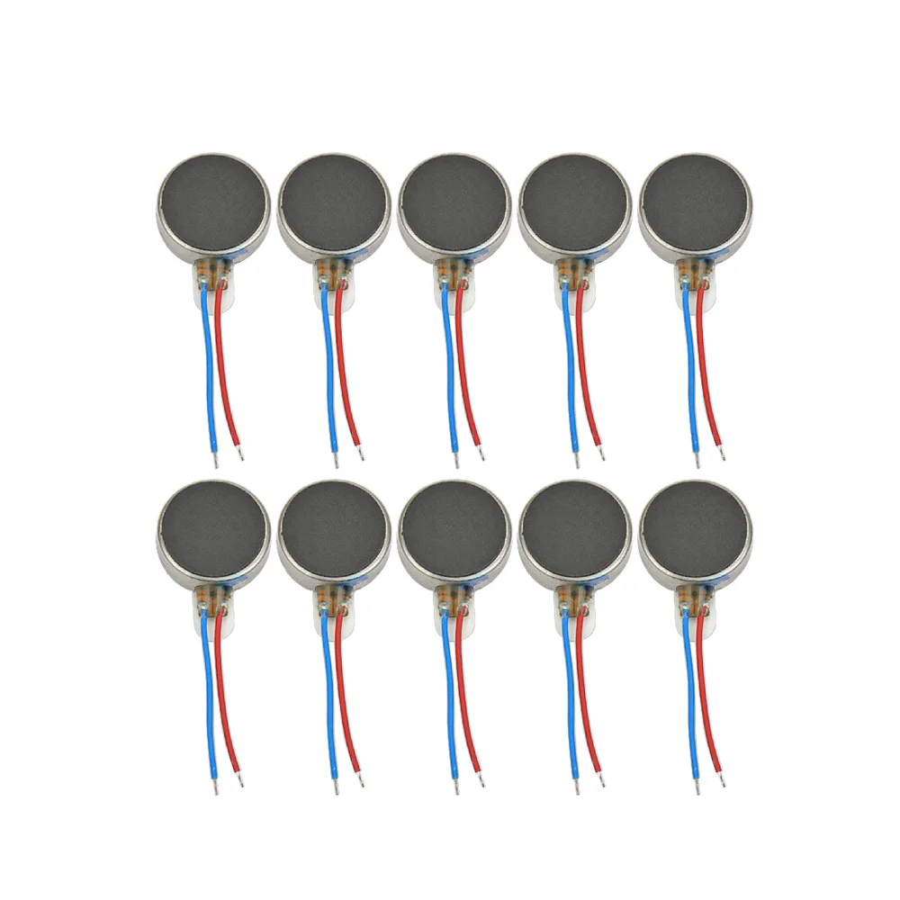 Aiyima 10 unids 1030 Micro DC Motor de vibración 10*30 DC3V 60mA plano vibratorio Moteur botón motores para teléfono monedero Aiyima 10 unids 1030 Micro DC Motor de vibración 10*30 DC3V 60mA plano vibratorio Moteur botón motores para teléfono monedero