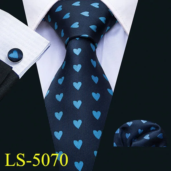 8,5 см мужской галстук, модный мультяшный галстук, 9 видов конструкций, шелк, галстуки для мужчин, Barry.Wang, деловой стиль, Прямая поставка, набор галстуков LS-09 - Цвет: LS-5070