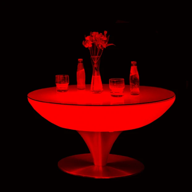 SK-LF18 (D80*H56cm)  Led Bar Table Illuminous Glowing Coffee Table Lighting Waterproof IP65 Rechargeable for Party Event 2pc/Lot