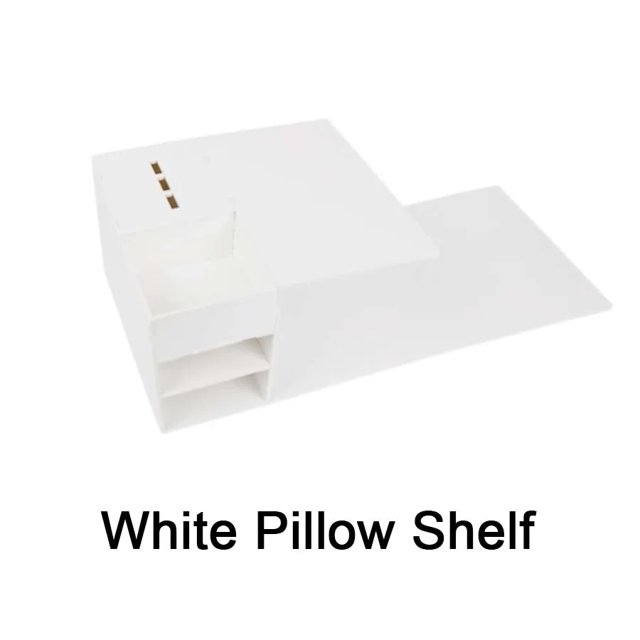 Подушка для ресниц, подставка для наращивания ресниц, фланелевая и Кожаная подушка, вогнутый дизайн, индивидуальные инструменты для макияжа ресниц - Цвет: White pillow shelf