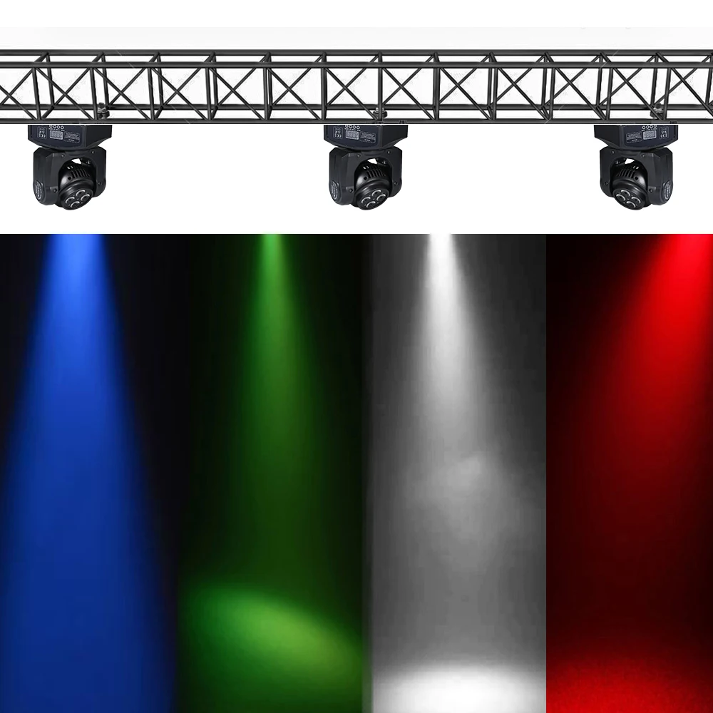 Lixada DMX 512 сценический светильник эффект двойными бортами RGBW с входным напряжением
