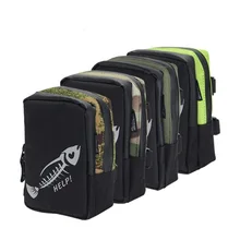 BaMMax Fishing bag 17cm*12cm*5cm waterproof multifunctional canvas lure bag Outdoor Portable Fishing Tackle Pesca