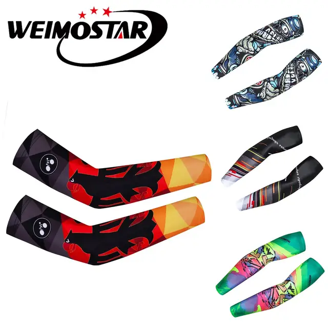 US $3.99 2018 Bicycle Arm Warmers Summer Sports MTB Road Team Bike Arm Sleeve UV Protection Racing Sport Bas