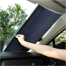 65*155 см автомобильный солнцезащитный козырек передний для окна лобовое стекло Солнцезащитная шторка УФ-защита ролик Премиум стойкий затенение занавес