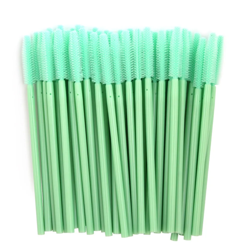 50 шт. силиконовая одноразовая тушь для ресниц|makeup tools|mascara wandsdisposable mascara wands |