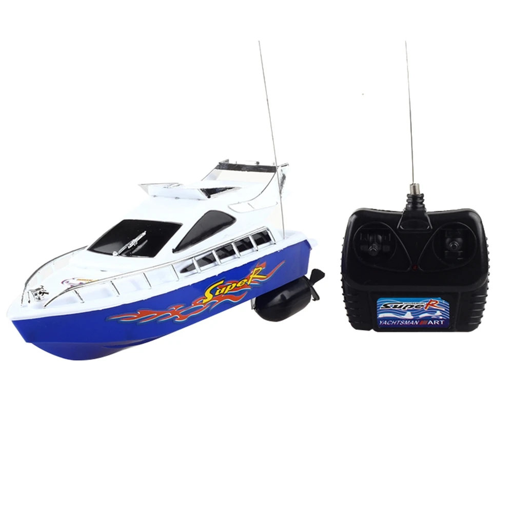 2.4G 4 CH RC Boats 5KM/H ABS Electric Mini Remote Control Speed Boat Toys Model for Kids Chirdren Birthday Gifts C101A