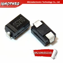 100 шт. SS210 DO-214AC SMD 100V 2A SMA SR2100