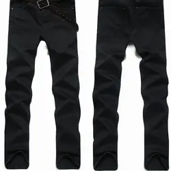 Весенние джинсы мужские прямые трендовые Брюки повседневные мужские брюки 39QJ