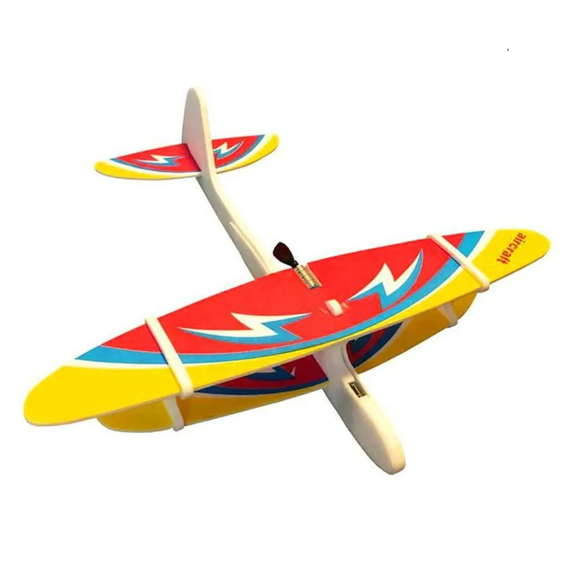 Электрический самолет светодиодный EPP пенопластовый самолет ручной запуск метательный планер модель самолета для улицы детская развивающая игрушка подарок для детей и взрослых