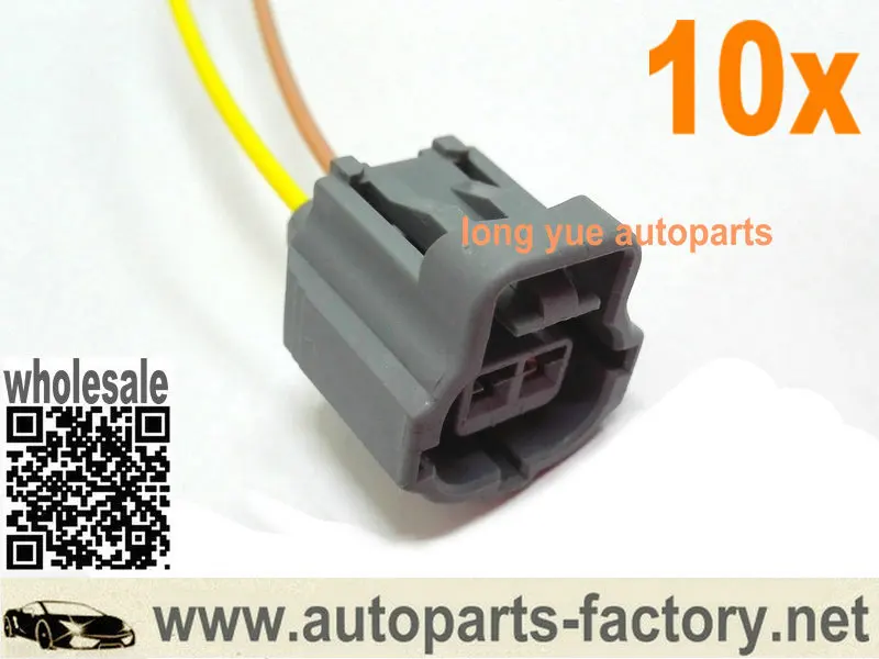 

long yue 10pcs Coolant Temperature Temp Sensor Connector Pigtail Case For Toyota 12"
