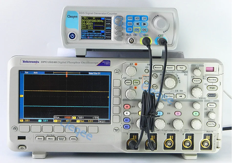 Cleqee JDS6600-15M JDS6600 серия 15 МГц цифровой контроль двухканальный DDS функция генератор сигналов частотомер произвольный