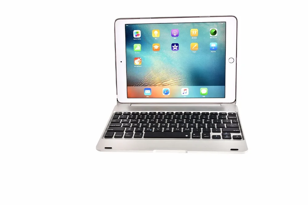 Складной ноутбук дизайн Беспроводной покрытие клавиатуры Bluetooth для Apple iPad 9,7 2017 2018 5th 6th поколения Air 1 2 5 6 Pro 9,7 чехол