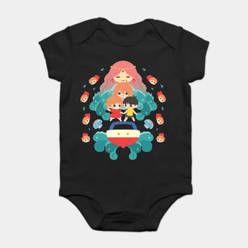 

Baby Onesie Baby Bodysuits kid t shirt Famous Funny Hot Studio Ghibli Ponyo Miyazaki Shirt Men