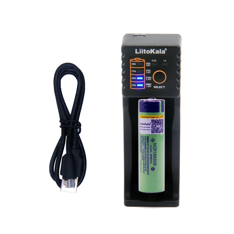 1 шт. Liitokala 3 7 V 3400mAh 18650 литий-ионная аккумуляторная батарея (без PCB) + Lii-100 USB 26650 AAA AA