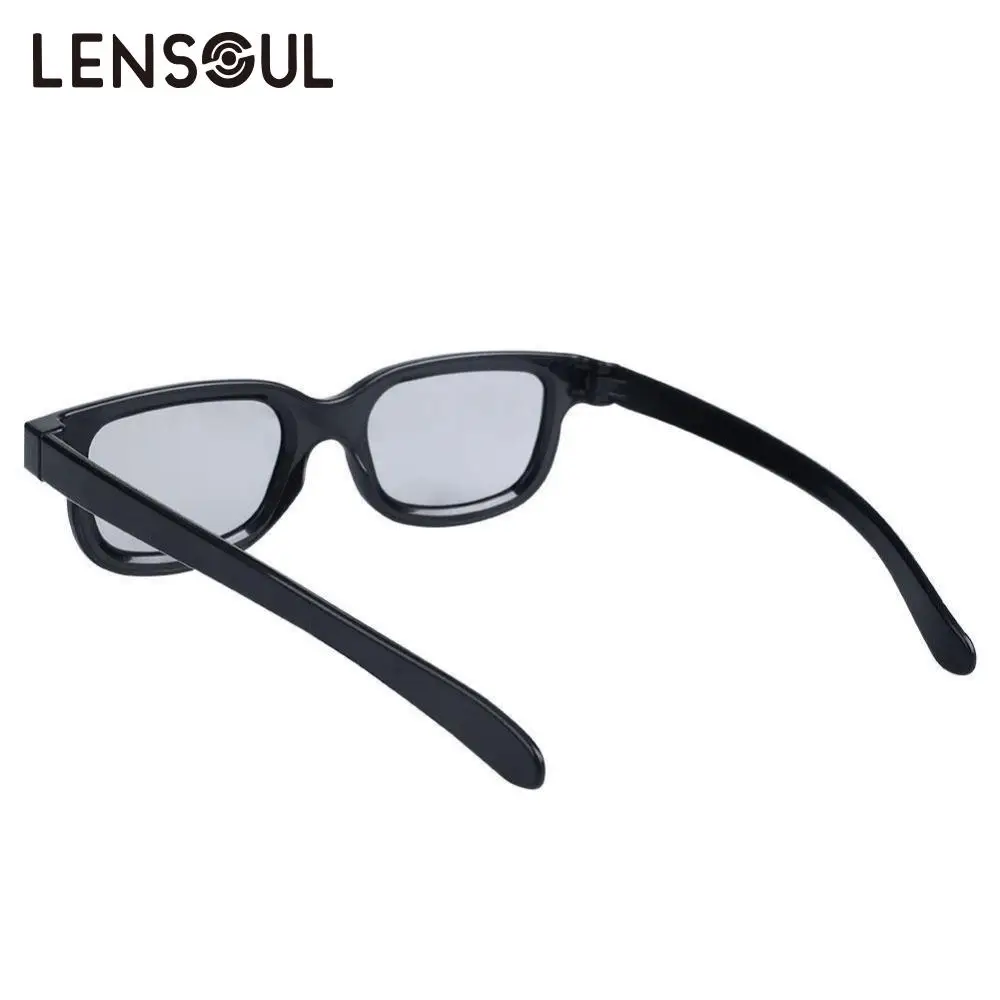 Lensoul Круглый Круг Поляризационные 3D очки Кино DVD lcd Видео Игры Театр 3D очки черный