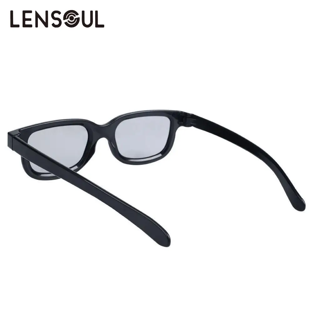 lensoul Round Circle Polarized 3D Glasses Movie DVD LCD Video Game Theatre 3D Glasses Black Wholesale gafas camara Dropshipping