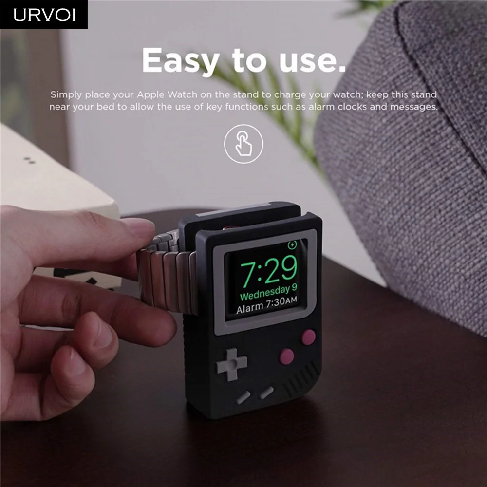 Держатель URVOI для apple watch series 6 SE 5 4 321 подставка watchOS ночная Ремонтный ПК домашняя