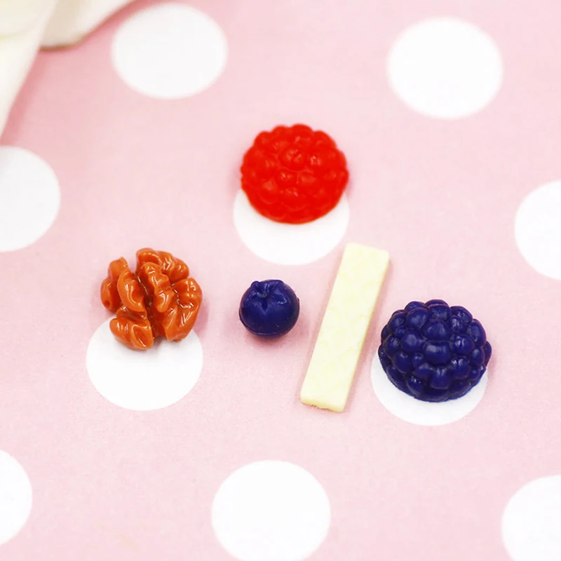 

20pc Simulation Resin Walnut Blueberry Fruit Slime Accessories Lizun DIY Slime Fluffy Supplies Modeling Clay Sand Toy Decoration